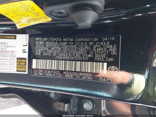 JTNK4RBE6K3055429 Toyota m20a-fks