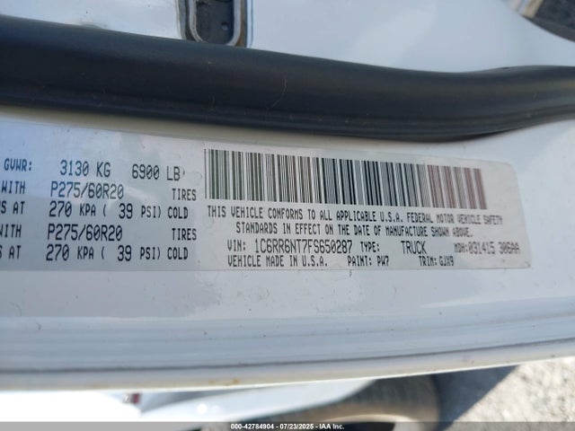 RAM 1500 2015 1C6RR6NT7FS650287 Image 9