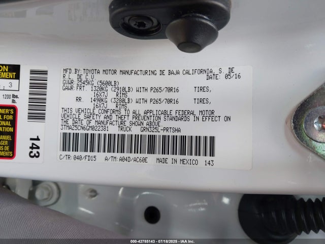 3TMAZ5CN6GM022381 Toyota 2gr-fks