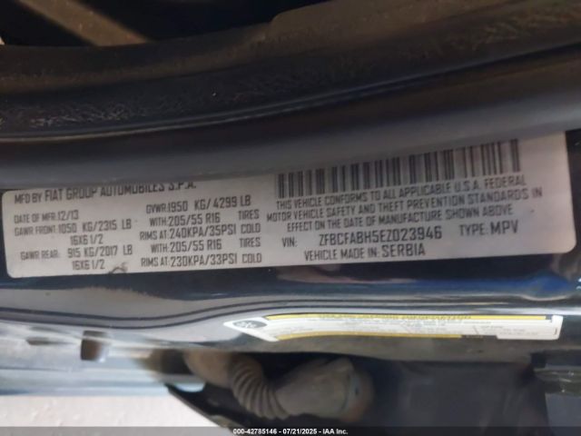 2014 FIAT 500L ZFBCFABH5EZ023946 Photo 8