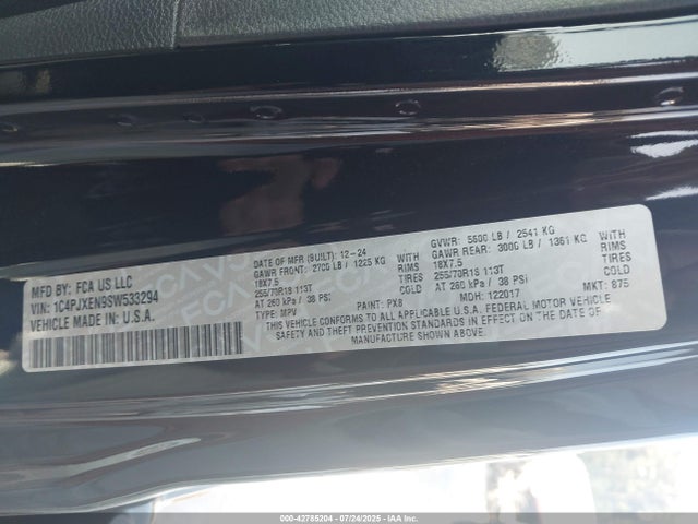 1C4PJXEN9SW533294 Jeep Wrangler