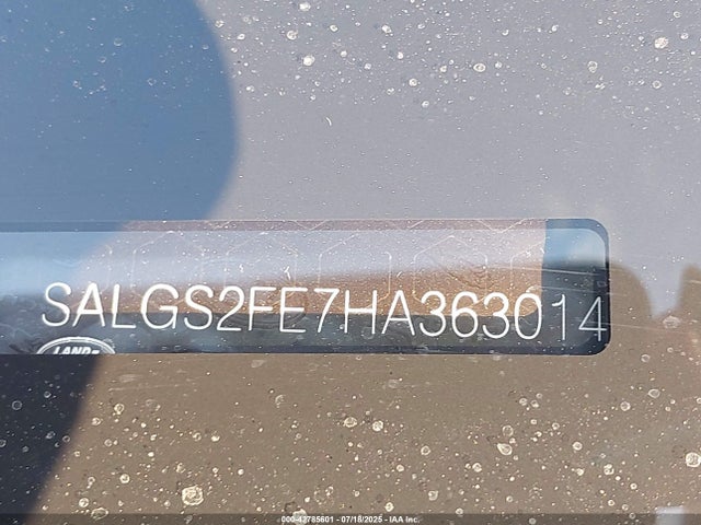 Land Rover s/c lev2 ulev 2017 SALGS2FE7HA363014 Image 9
