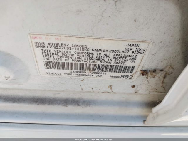 2010 MITSUBISHI LANCER JA32U2FU7AU008995 Photo 8