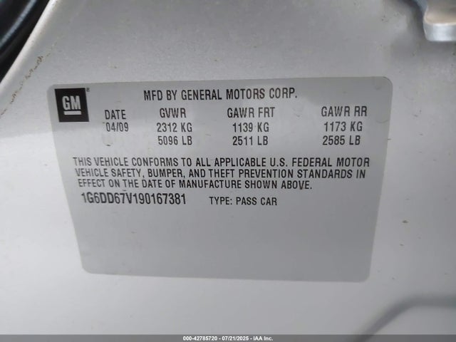 2009 CADILLAC STS 1G6DD67V190167381 Photo 8