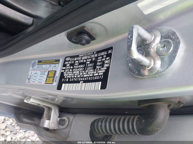 5XYKTDA6XFG558872 KIA dohc t-gdi theta-ii
