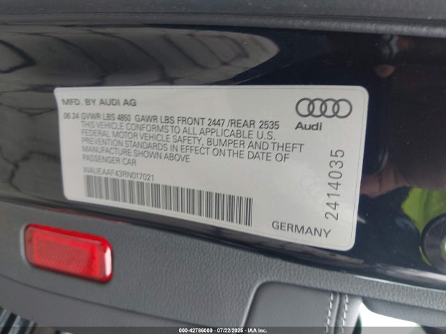 WAUEAAF43RN017021 Audi 45 tfsi