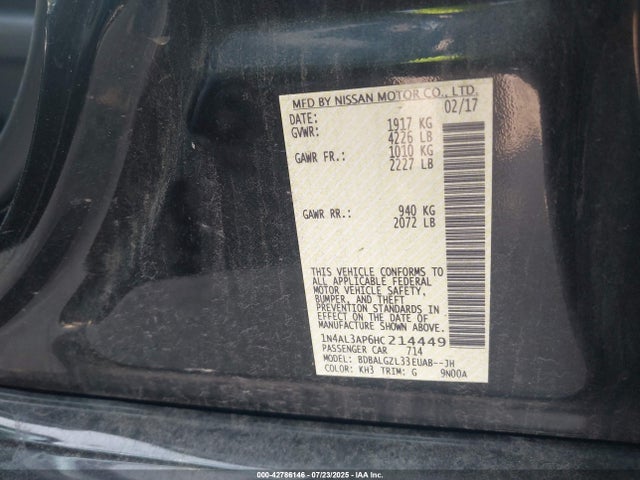 1N4AL3AP6HC214449 Nissan 2017