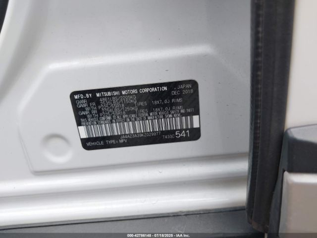 2019 MITSUBISHI OUTLANDER JA4AZ3A39KZ029977 Photo 8