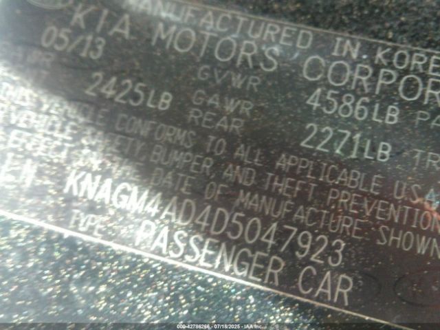 2013 KIA OPTIMA HYBRID KNAGM4AD4D5047923 Photo 8