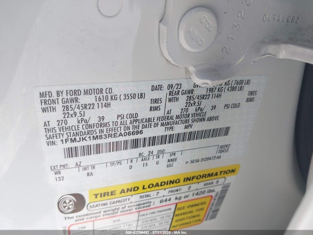 1FMJK1M83REA06696 Ford gtdi-standard