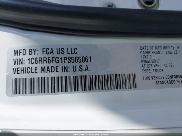 1C6RR6FG1PS565061 RAM 1500