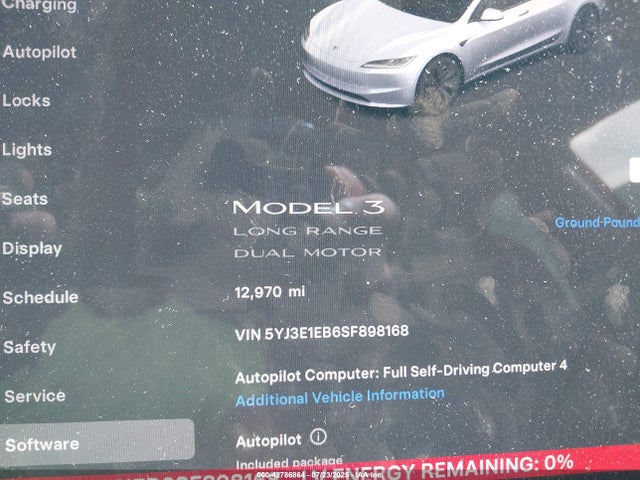 2025 TESLA MODEL 3 5YJ3E1EB6SF898168 Photo 6