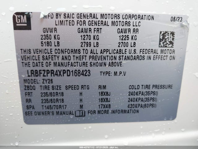 Buick lsy 2023 LRBFZPR4XPD168423 Image 9