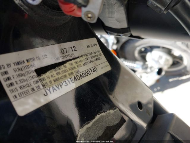 2013 YAMAHA XVS1300 JYAVP31E4DA000740 Photo 9