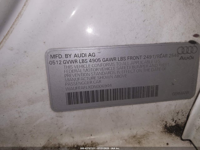 2013 AUDI A4 WAUFFAFLXDN006944 Photo 8