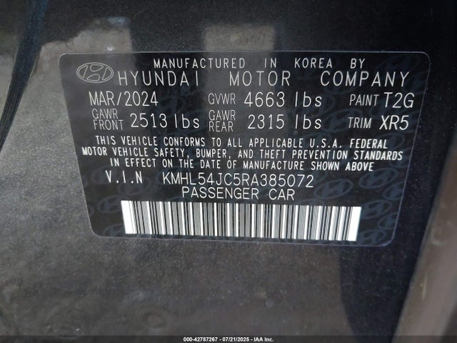 KMHL54JC5RA385072 Hyundai t-gdi theta iii