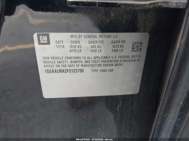 2015 CADILLAC ATS 1G6AA5RA2F0123708 Photo 8