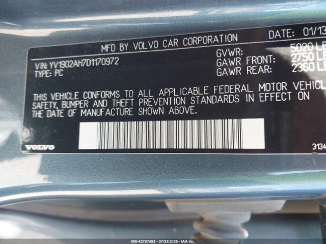 2013 VOLVO S80 YV1902AH7D1170972 Photo 8