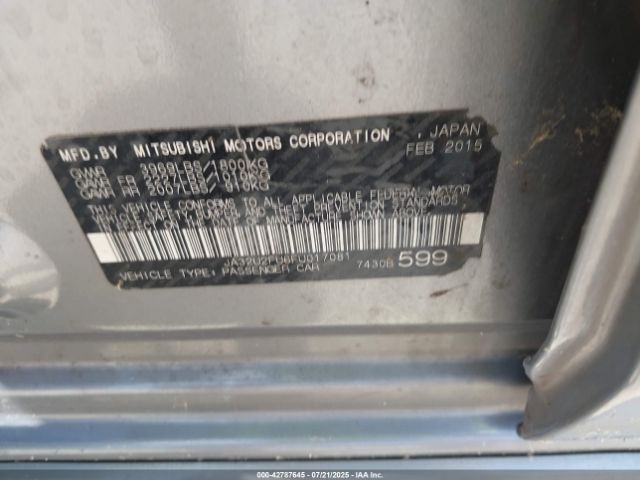 2015 MITSUBISHI LANCER JA32U2FU6FU017081 Photo 8