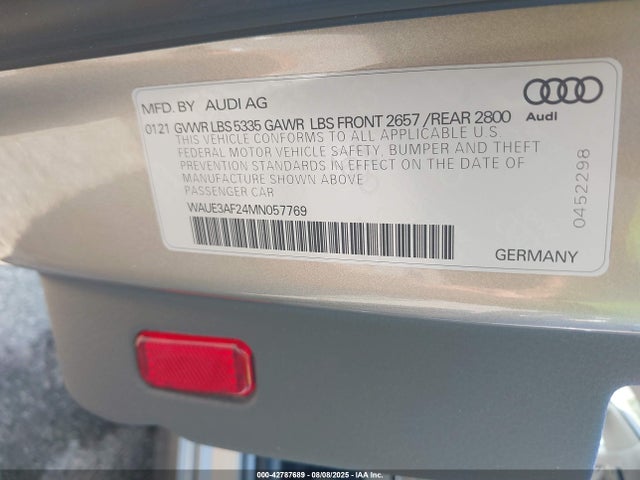 2021 AUDI A6 WAUE3AF24MN057769 Photo 8