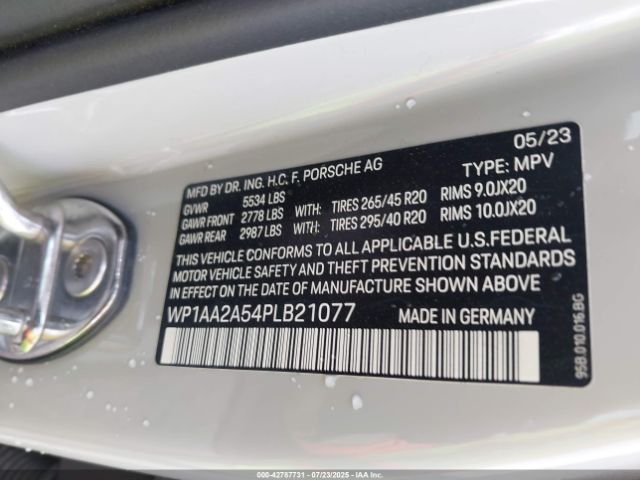 2023 PORSCHE MACAN WP1AA2A54PLB21077 Photo 8
