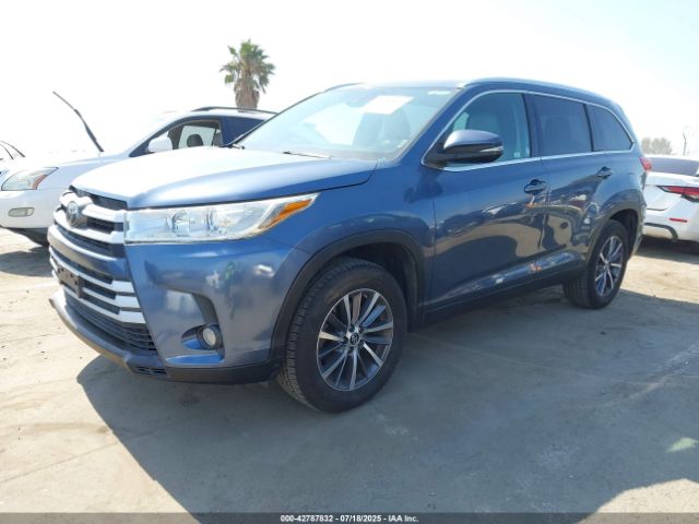 2019 TOYOTA HIGHLANDER 5TDKZRFH7KS355487 Photo 1