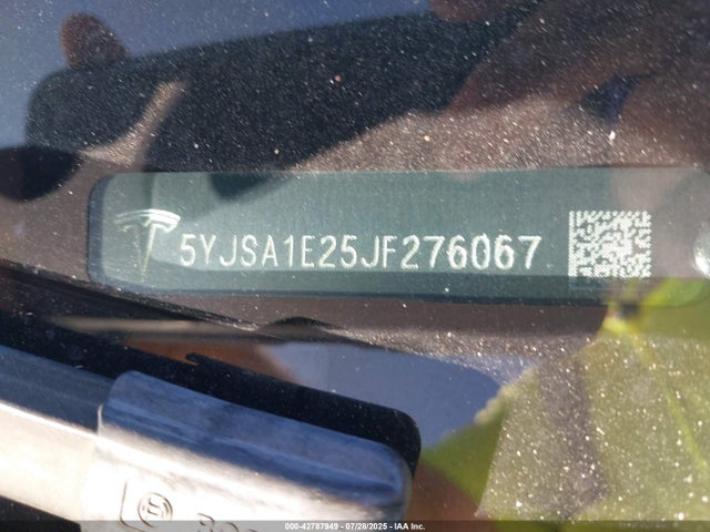 Tesla MODEL S 2018 5YJSA1E25JF276067 Image 18