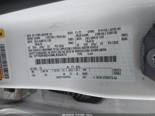 Ford 2021 2021 1FTER4EH3MLE02472 Image 9