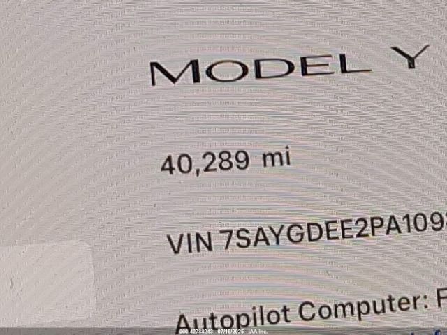 2023 TESLA MODEL Y 7SAYGDEE2PA109825 Photo 6