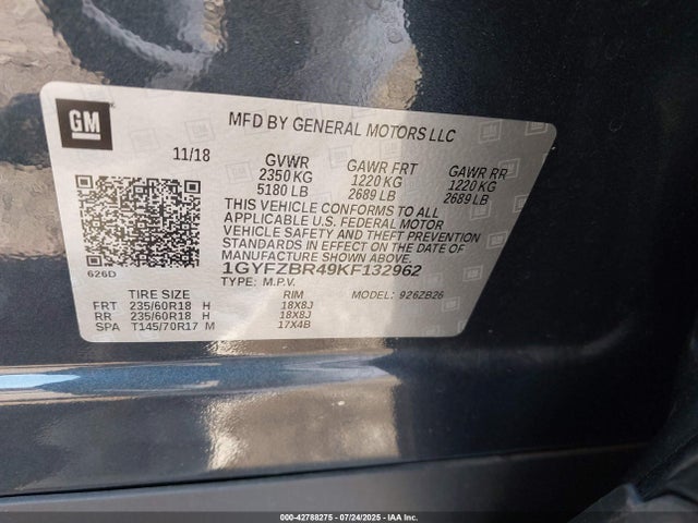 2019 CADILLAC XT4 1GYFZBR49KF132962 Photo 8
