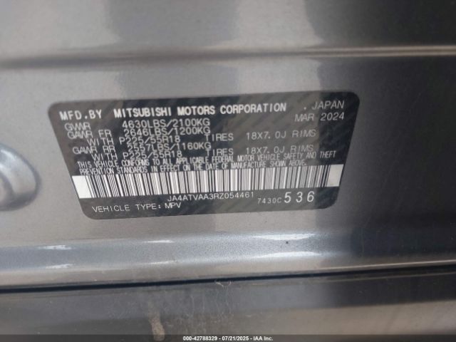 2024 MITSUBISHI ECLIPSE CROSS JA4ATVAA3RZ054461 Photo 8