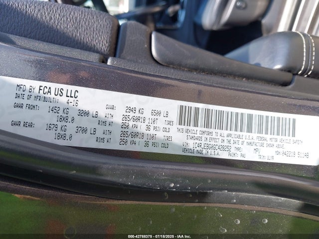 1C4RJEBG0GC428252 Jeep 2016