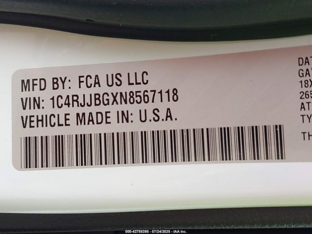 2022 JEEP GRAND CHEROKEE L 1C4RJJBGXN8567118 Photo 8