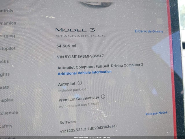 2021 TESLA MODEL 3 5YJ3E1EA8MF985547 Photo 6