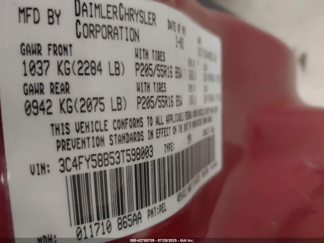 2003 CHRYSLER PT CRUISER 3C4FY58B53T598003 Photo 8
