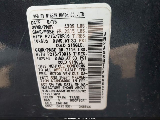 JN8AS5MT8FW666792 Nissan 2015