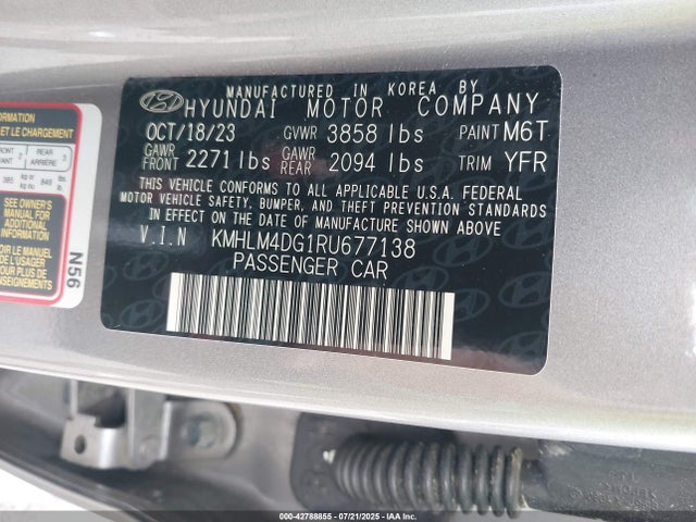 Hyundai mpi nu pe 2024 KMHLM4DG1RU677138 Image 9