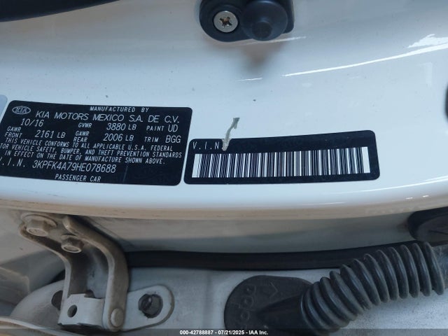 3KPFK4A79HE078688 KIA mpi nu