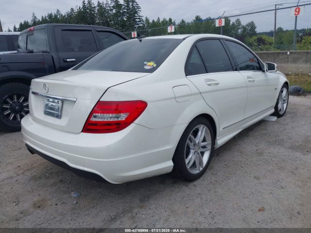 2012 MERCEDES-BENZ C 250 WDDGF4HB9CR193961 Photo 3