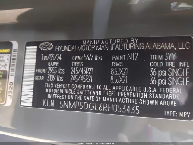 2024 HYUNDAI SANTA FE 5NMP5DGL6RH053435 Photo 8