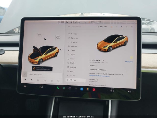 5YJ3E1EA0LF803452 Tesla MODEL 3