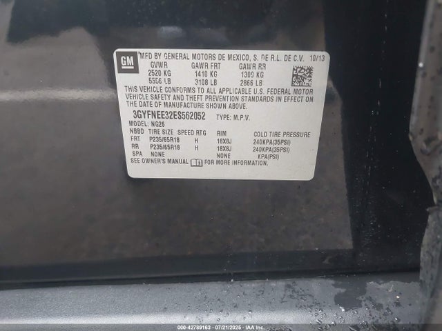 2014 CADILLAC SRX 3GYFNEE32ES562052 Photo 8