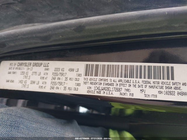 1C4GJWAG9EL172687 Jeep Wrangler