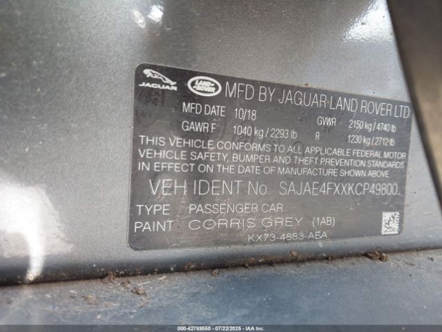 2019 JAGUAR XE SAJAE4FXXKCP49800 Photo 8