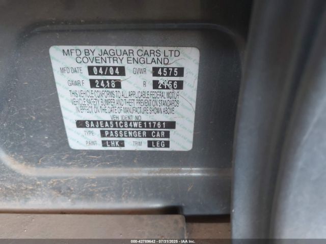 2004 JAGUAR X-TYPE SAJEA51C84WE11761 Photo 8
