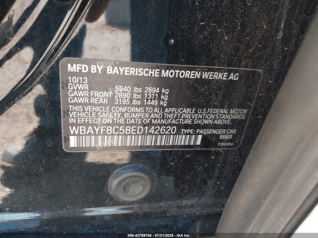 BMW 750li / alpina b7 2014 WBAYF8C58ED142620 Image 9