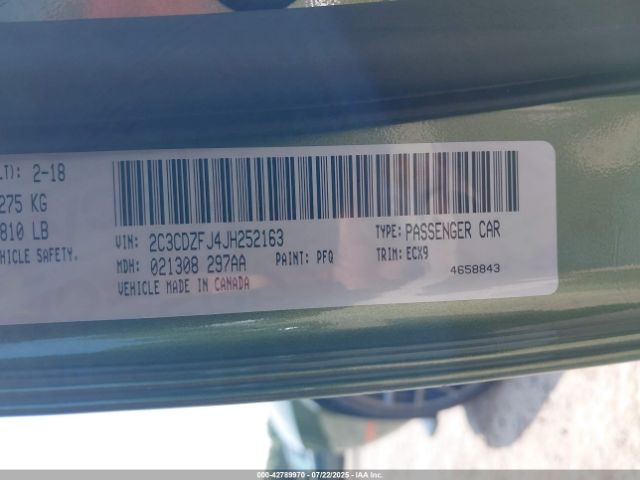 2018 DODGE CHALLENGER 2C3CDZFJ4JH252163 Photo 8