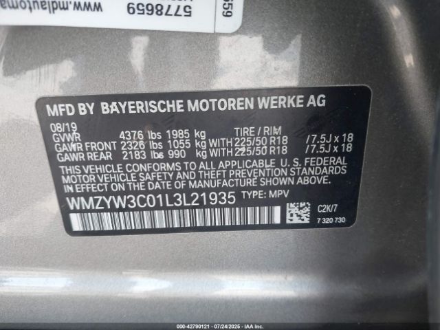 2020 MINI COUNTRYMAN WMZYW3C01L3L21935 Photo 8