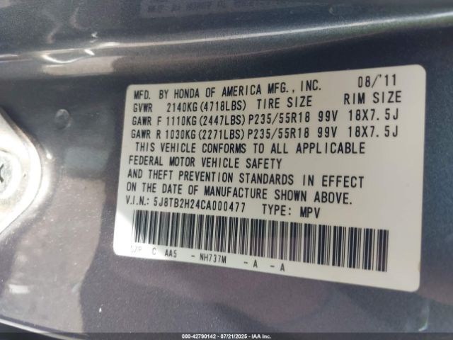 2012 ACURA RDX 5J8TB2H24CA000477 Photo 8