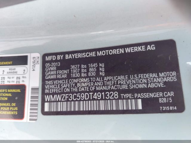 2013 MINI CLUBMAN WMWZF3C59DT491328 Photo 8